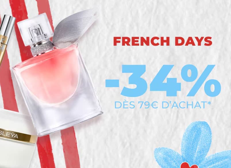 Vous obtenez 34% de réduction sur votre achat chez Marionnaud